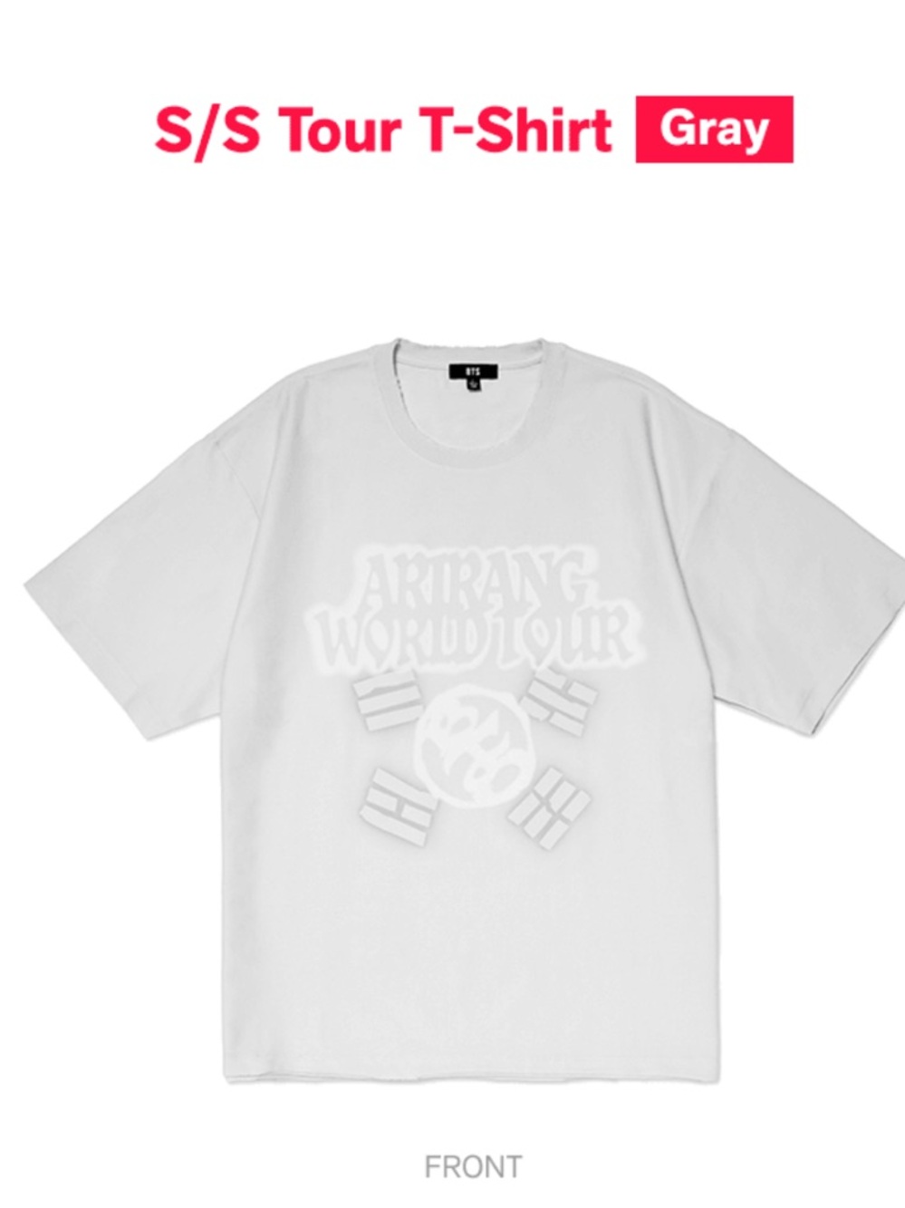 BTS Tour Tshirt - Grey